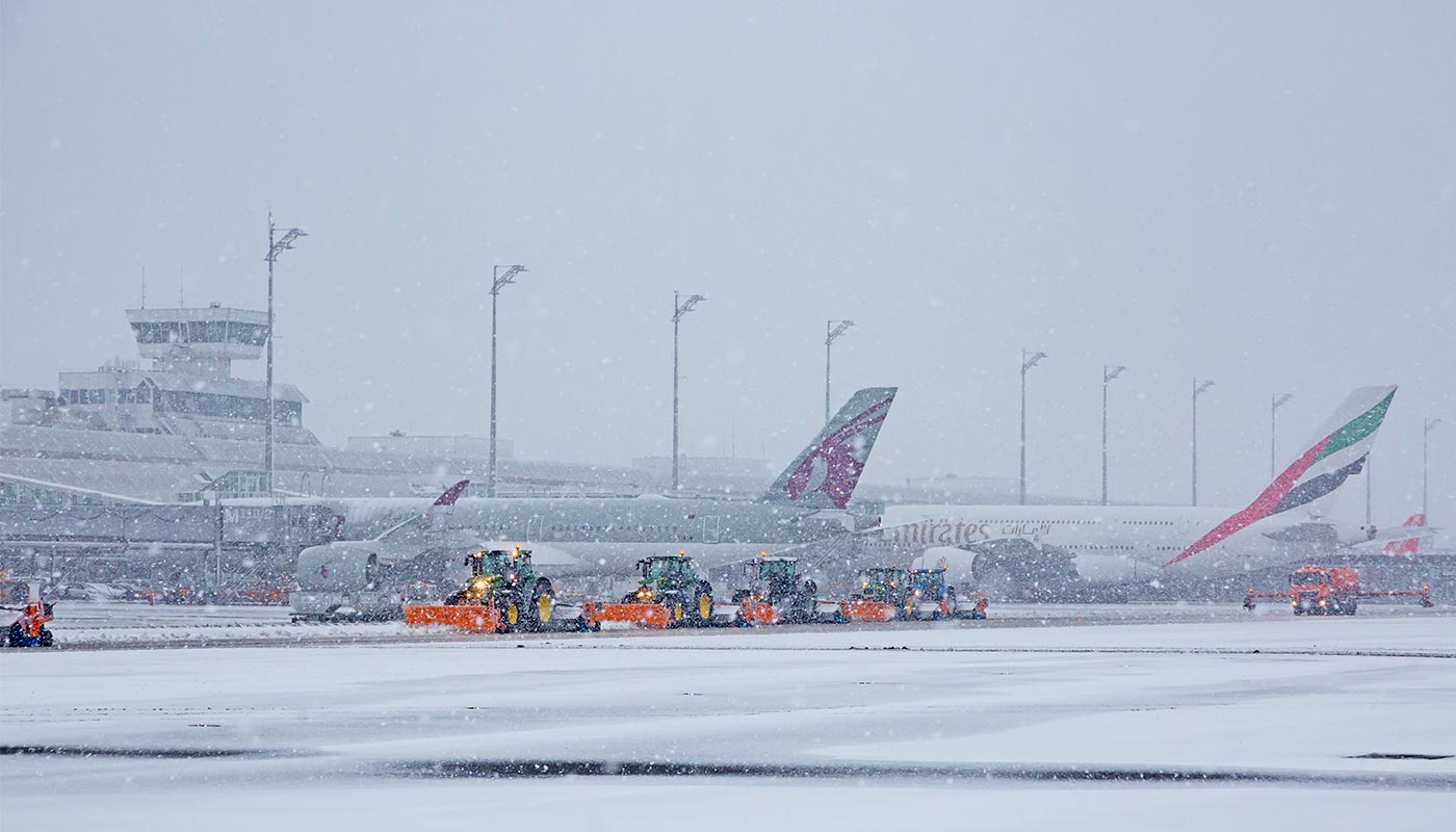 Winter at Munich Airport Munich Airport