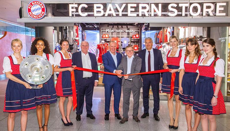 Second FC Bayern fan shop opened in T2 - Munich Airport