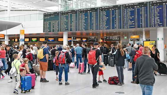 More    than 19 million passengers in the first half of the year - flights at record    load factor