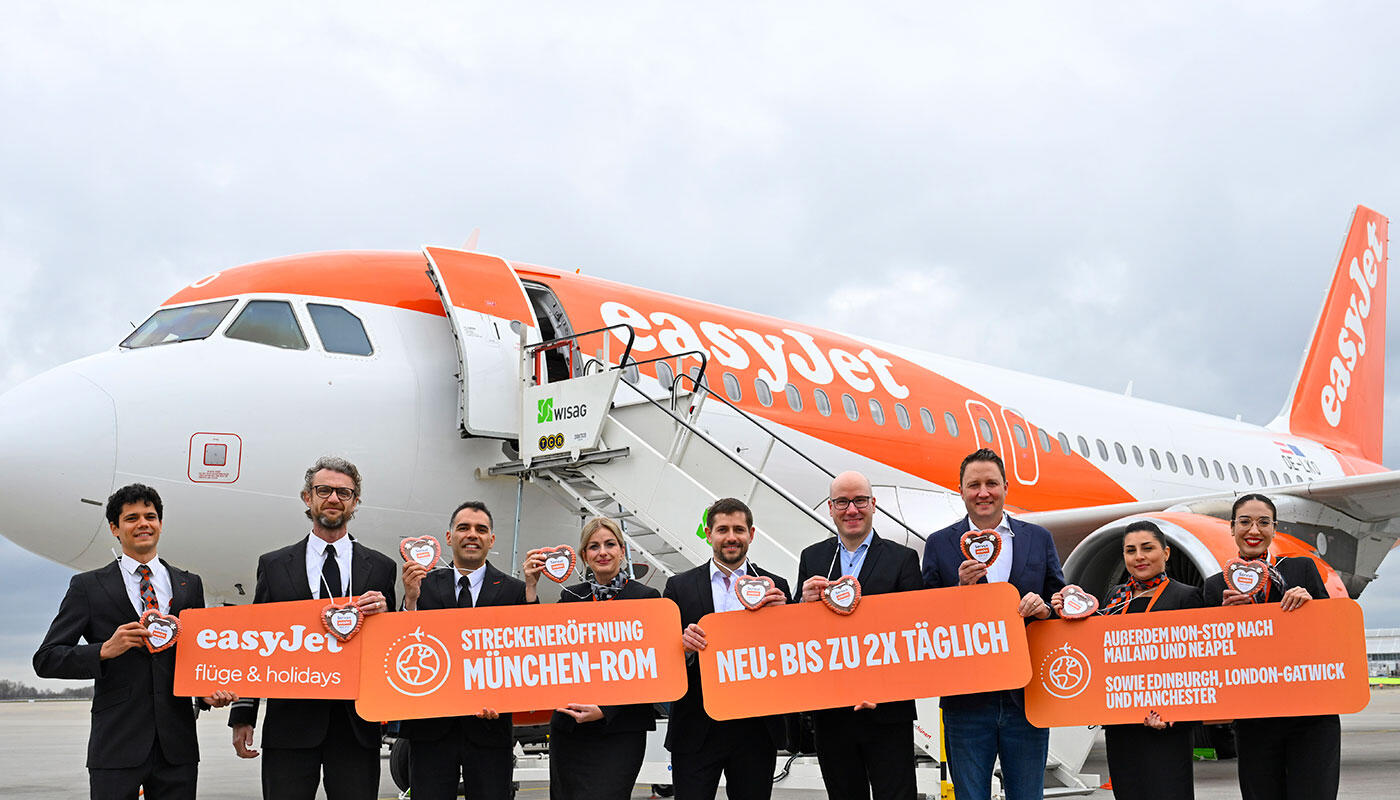 easyJet baut Angebot aus: ab München nach Rom easyJet baut Angebot aus: ab München nach Rom
